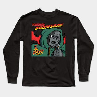 Doomsday Arrives Wearing MF DOOM Long Sleeve T-Shirt